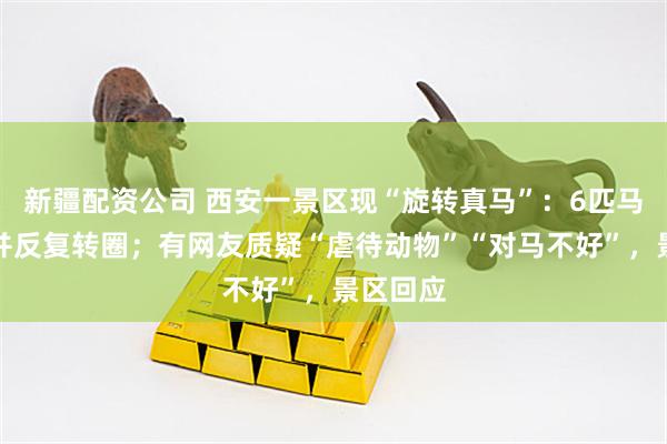 新疆配资公司 西安一景区现“旋转真马”：6匹马被固定并反复转圈；有网友质疑“虐待动物”“对马不好”，景区回应